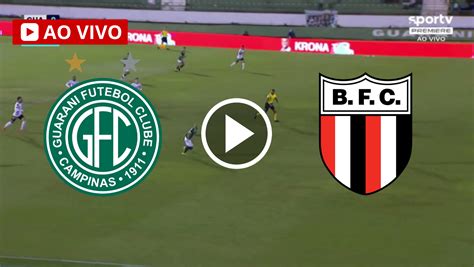 guarani x botafogo ao vivo hd