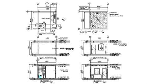 Guard House plan AutoCAD File Cadbull