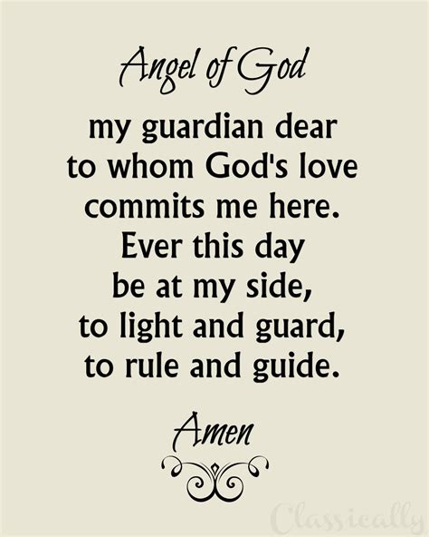 Guardian Angel Prayer Catholic Printable: A Guide For Spiritual Seekers