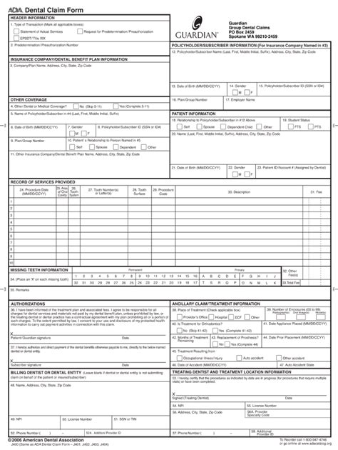 guardian anytime forms and materials