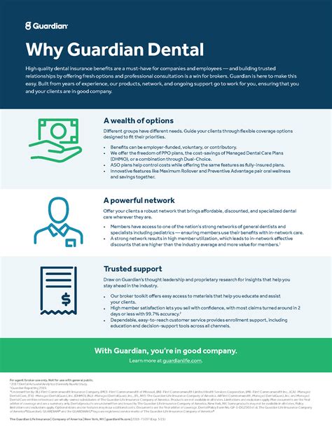 guardian dental standard plan