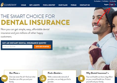 guardian insurance login dental