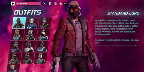 guardians of the galaxy ps4 outfits