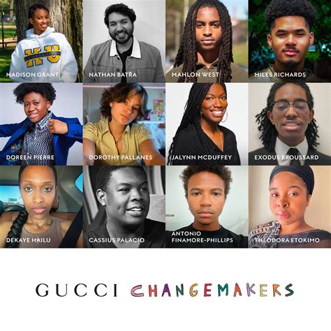 Gucci Reveals Their 2020 Class for Their North America Changemakers Program