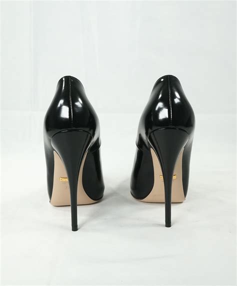 gucci black heel pumps