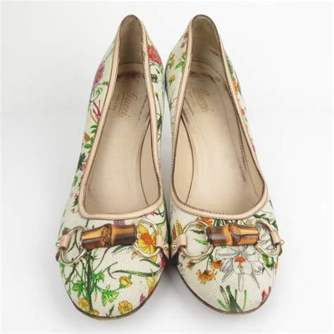 Gucci Floral Pumps