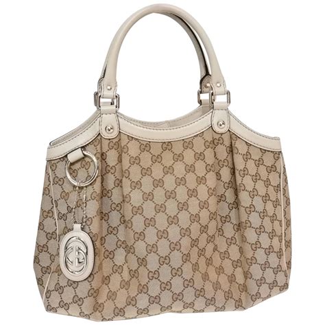 Gucci Leather Monogram Bag