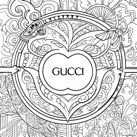 Gucci Logo Coloring Page