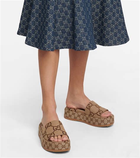 Gucci Slides Thick Sole