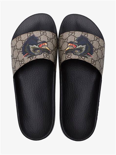 gucci slides with buckle