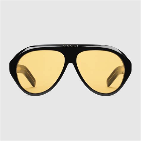gucci sunglasses with yellow lenses