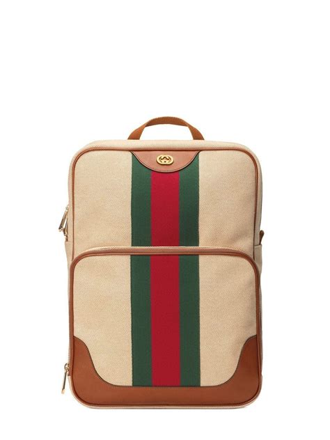 gucci vintage canvas backpack