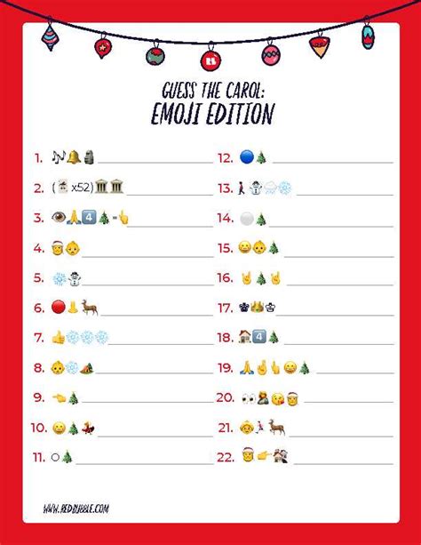 Guess The Carol Emoji Edition