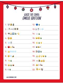 Guess The Carol Emoji Edition Answers Redbubble