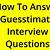 guesstimate interview questions and answers