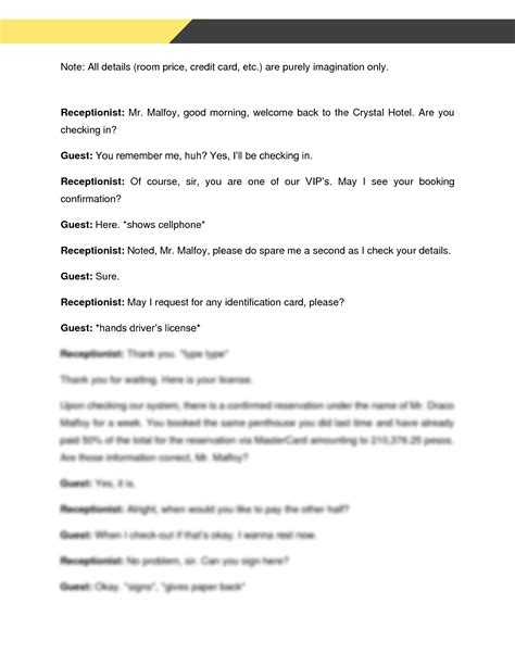 Guest Check In Script