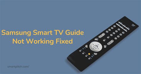 guide not working on samsung tv