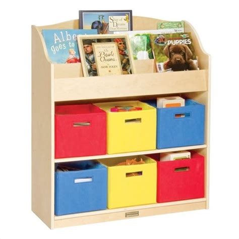 guidecraft book and bin storage