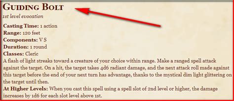 guiding bolt dnd