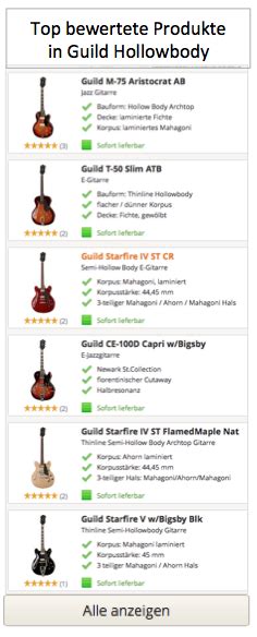 Guild Starfire I DC VWN « Electric Guitar Musik Produktiv