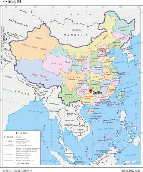 guilin china map