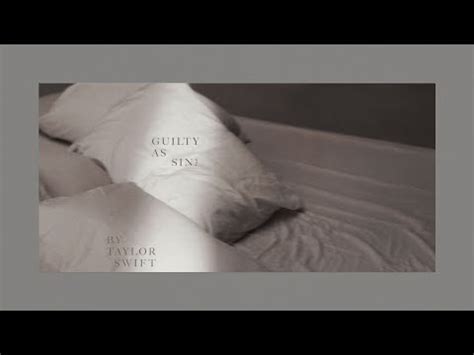 guilty as sin lyrics meaning