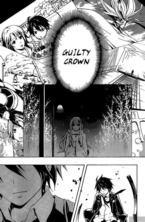 guilty crown manga panels