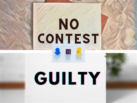 guilty not guilty and no contest