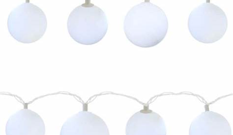 Guirlande lumineuse 10 LED boules blanches Maisons du Monde