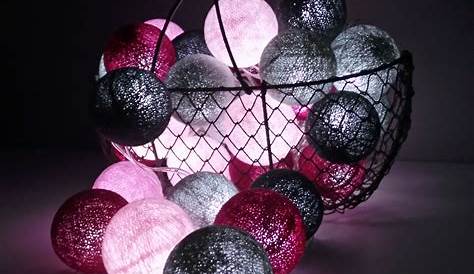 Guirlande Lumineuse Boule Rose Grossiste 10 LED Aux s Multitaille Et