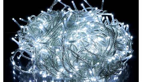 Guirlande lumineuse chaîne 500 LED blanc froid extérieur