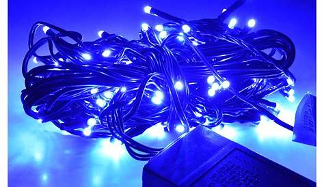 Guirlande Lumineuse Exterieur Led Bleu 10M 100 LED Lumière Prise UK Pour