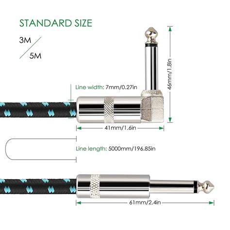 Guitar Cable Jack Size