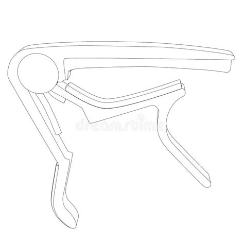 Guitar Capo Drawing