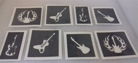 Guitar Etching Stencils