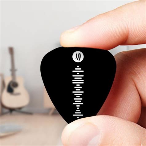 Guitar Pick With Spotify Code