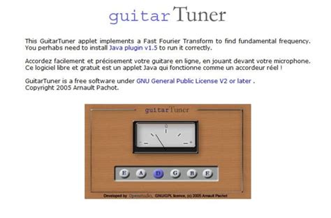 Guitar Tuner Java