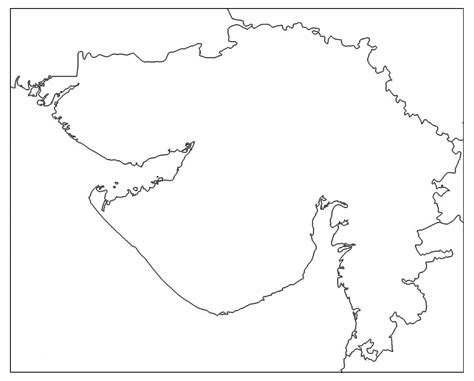 gujarat state map outline