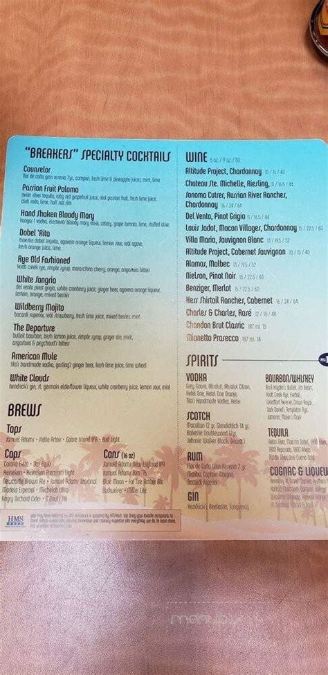 gulf breeze cafe menu