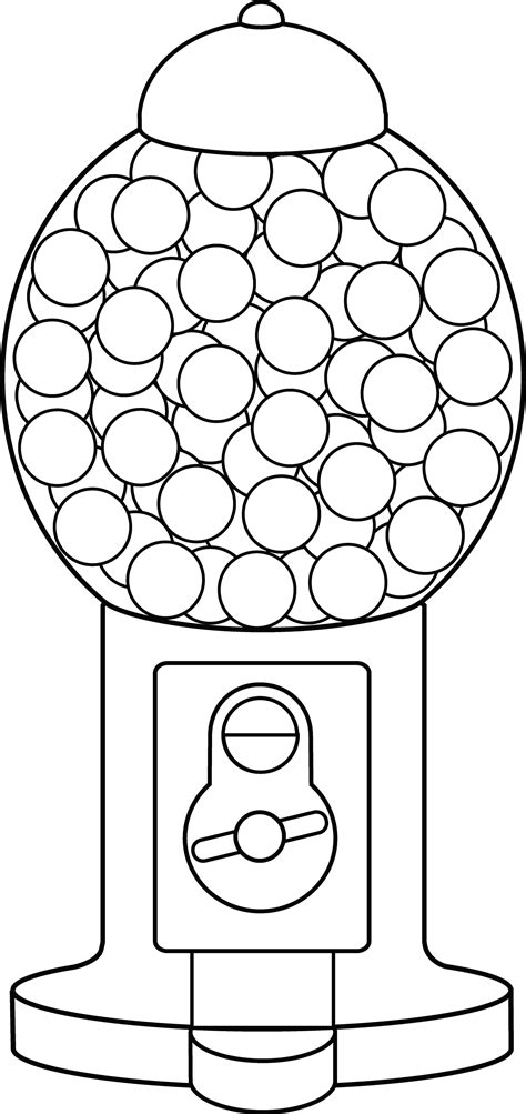 Gumball Machine Coloring Pages: A Fun Activity For Kids