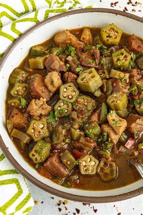 Gumbo Using Okra