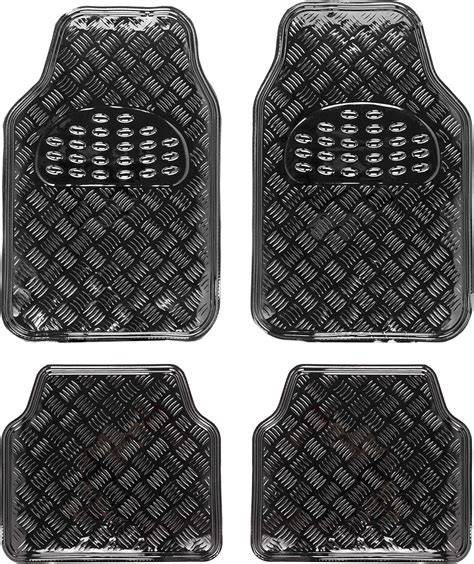 Gummimatte Rechteck ca. 51x34 cm schwarz Universal Gummi Fußmatten