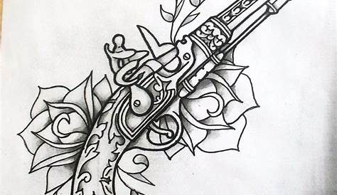 gun + flower #tattoo Tattoo Drawings, Ink Tattoo, Body Art Tattoos