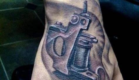 80 Pistol Tattoos For Men - Manly Sidearm Designs