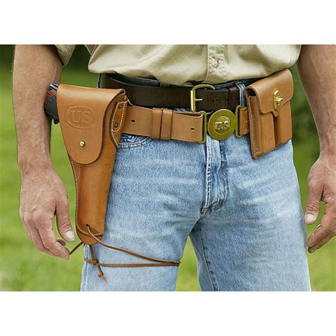 gun belt and holster for 1911 45 colt