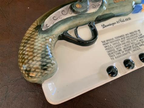 Gun Ceramic Ashtray