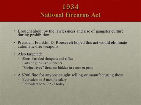 Gun Control Act 1934