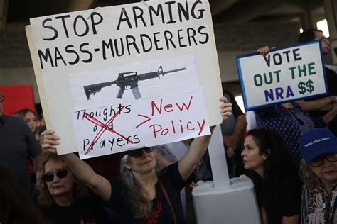 People protesting for gun control legislation