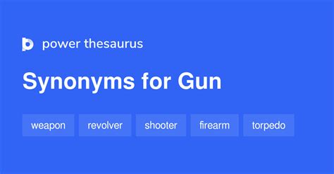 Gun Definition Synonyms