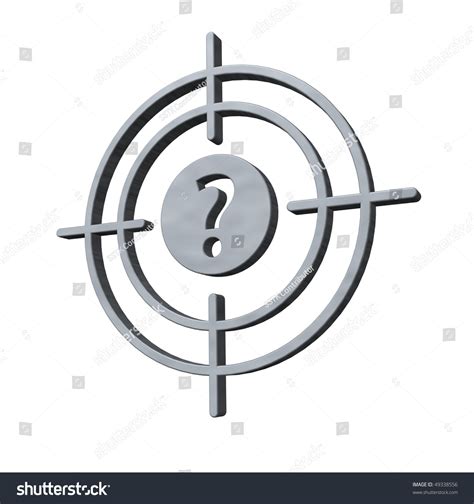 Gun Sight With Question Mark
